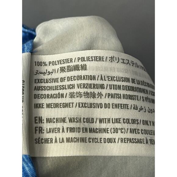 Hollister Swim Trunks Mens Small Blue Striped Mesh Lined Drawstring Polyester - Picture 7 of 7